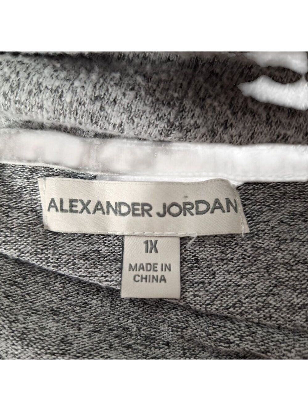 Alexander Jordan Gray Cowl Neck Sweater Women's 1X - Picture 4 of 5